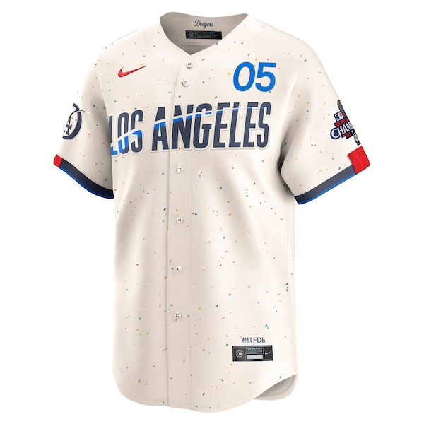 Freddie Freeman Los Angeles Dodgers Nike 2024 World Series Champions City Connect Limited Player Jersey - Cream