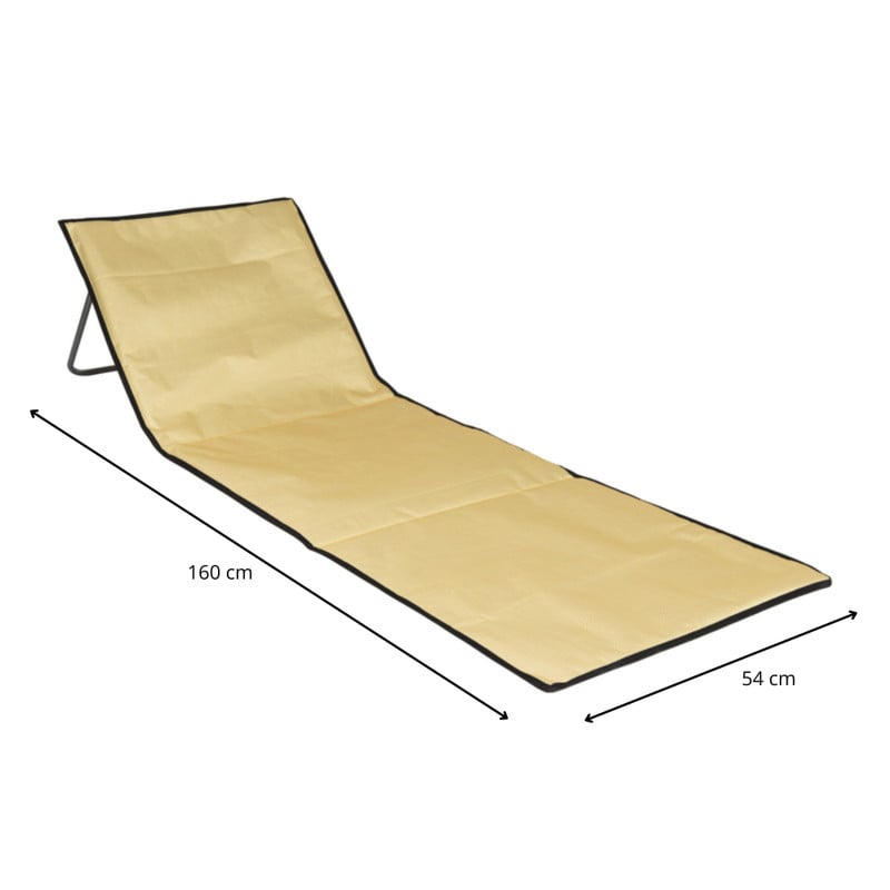 Ligbed Miami - geel- 160x54 cm