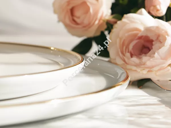 Serwis obiadowy na 12 osób (40 el.) Lubiana - Ankara Gold 1608C