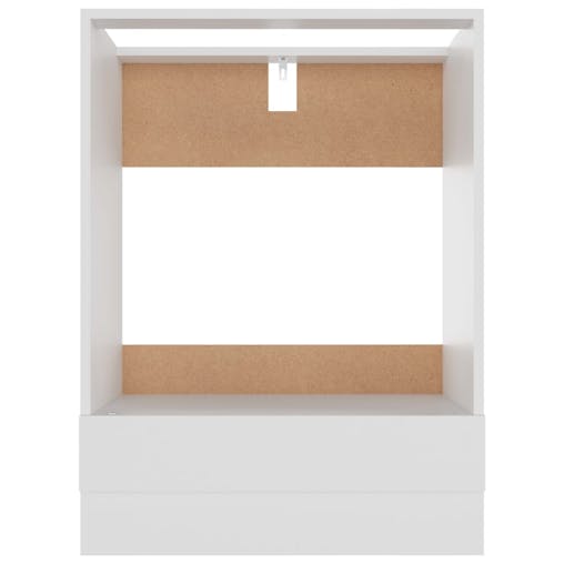 NNEVL Oven Cabinet White 60x46x81.5 cm Chipboard