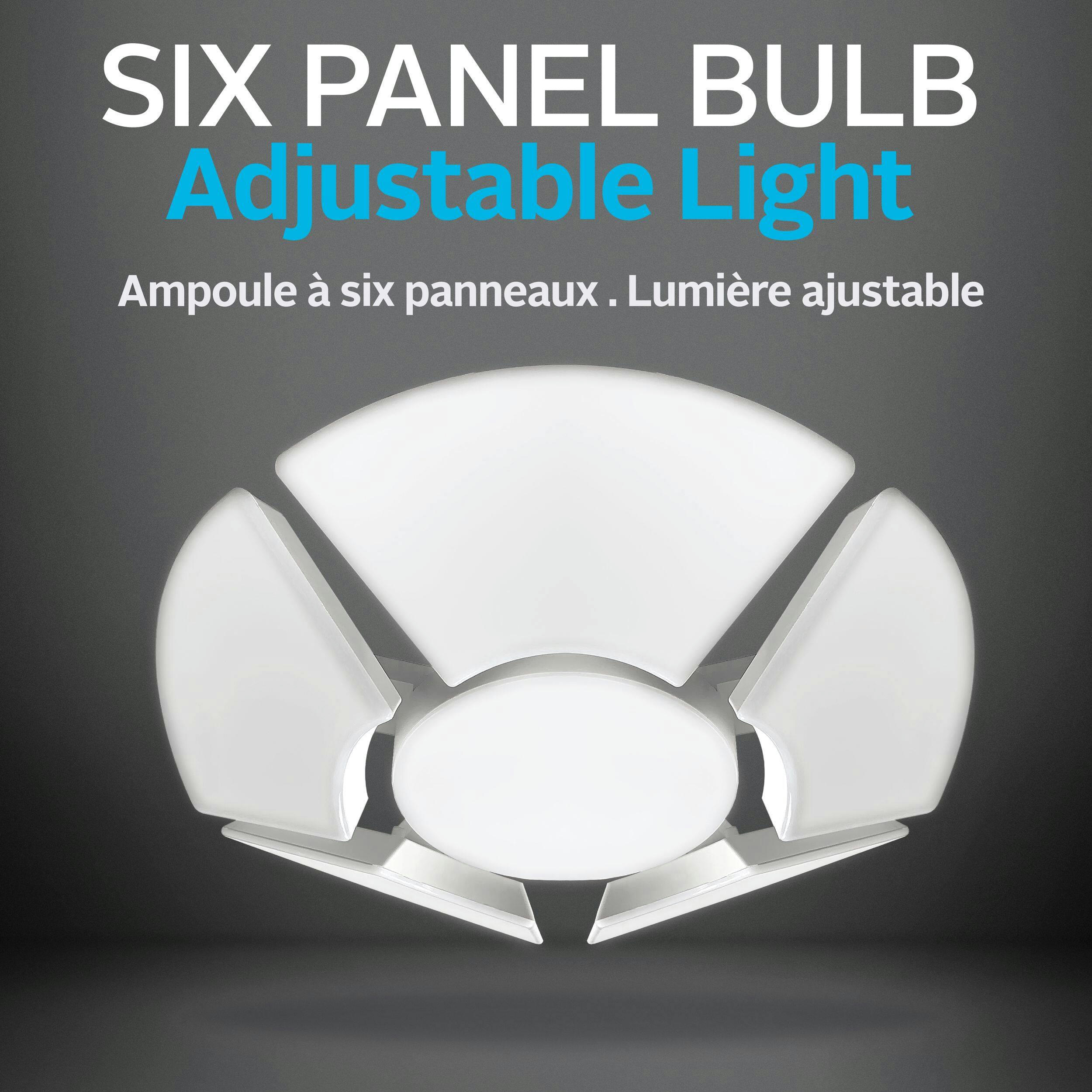 Bell & Howell Hex Bulb - 6-Panel Bulb, Adjustable Light