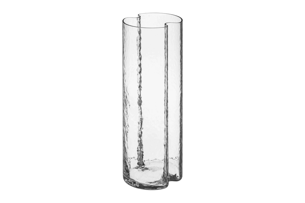 noo.ma Tubu vaas - transparant glas cilindrisch