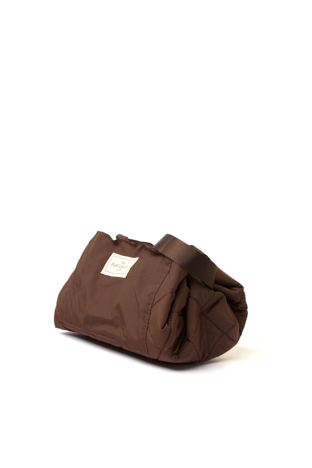 The Flat Lay Co Drawstring Flat Lay Makeup Bag - Espresso