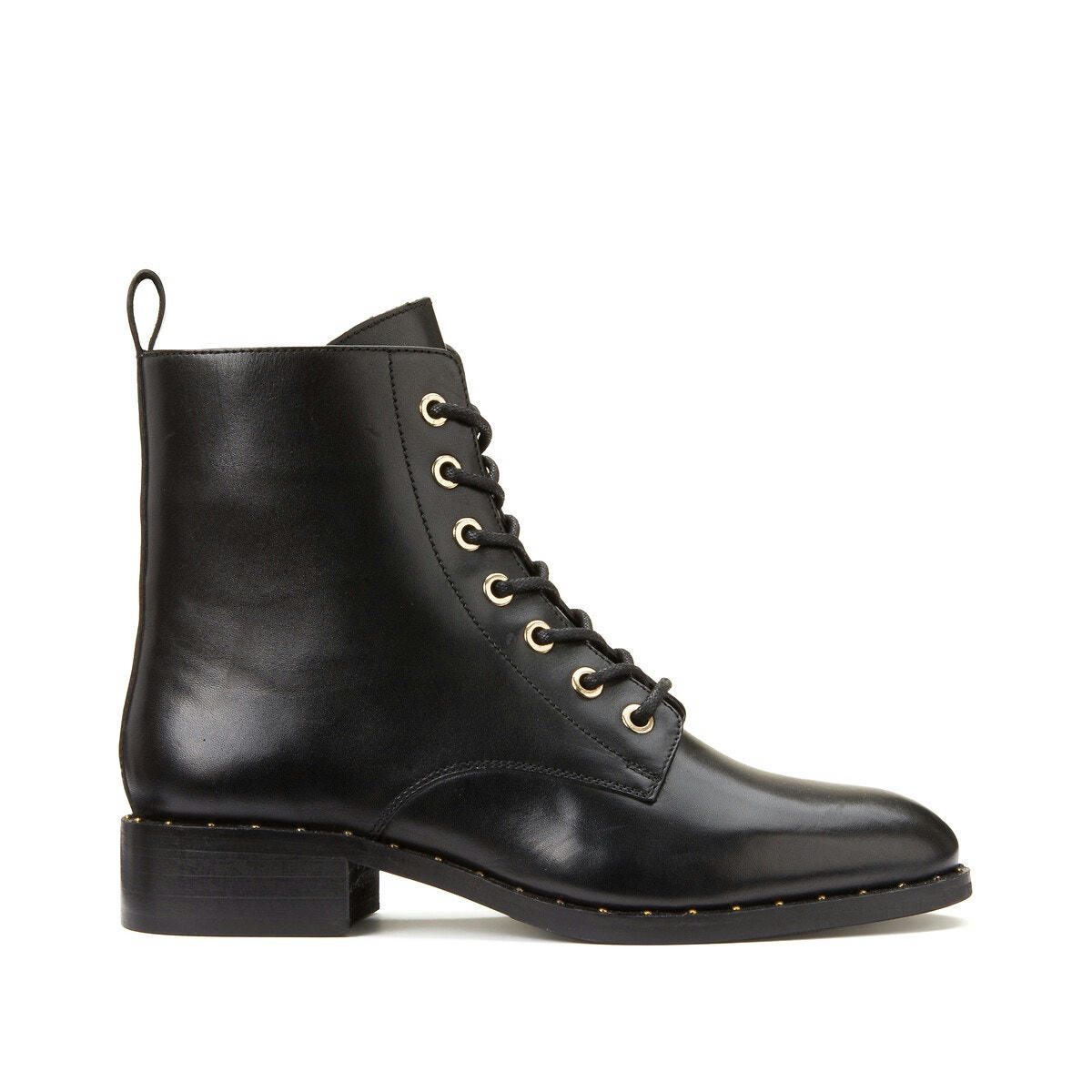 Bottines à lacets en cuir