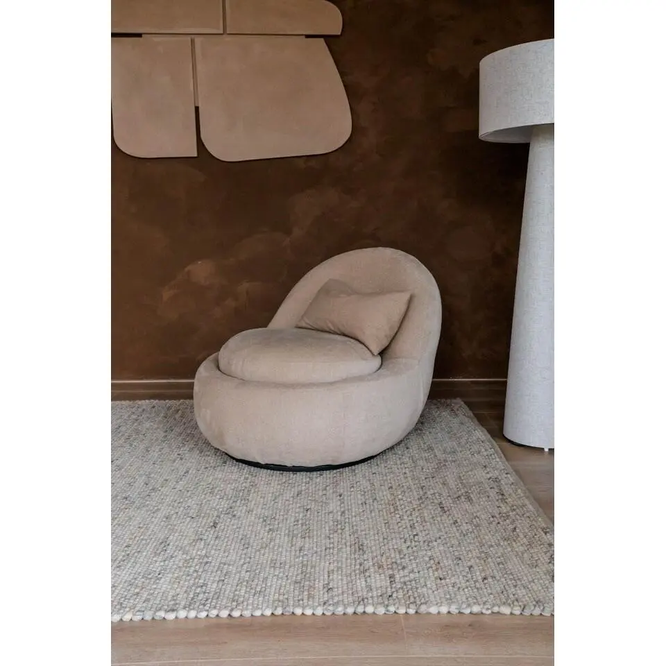 Interieur05 Wollen Vloerkleed beige/wit gemeleerd Vik - 340 x 240 cm