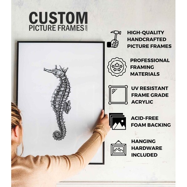 20x24 1.75" 'Prima" Silver Contemporary Wood Frame - Great for