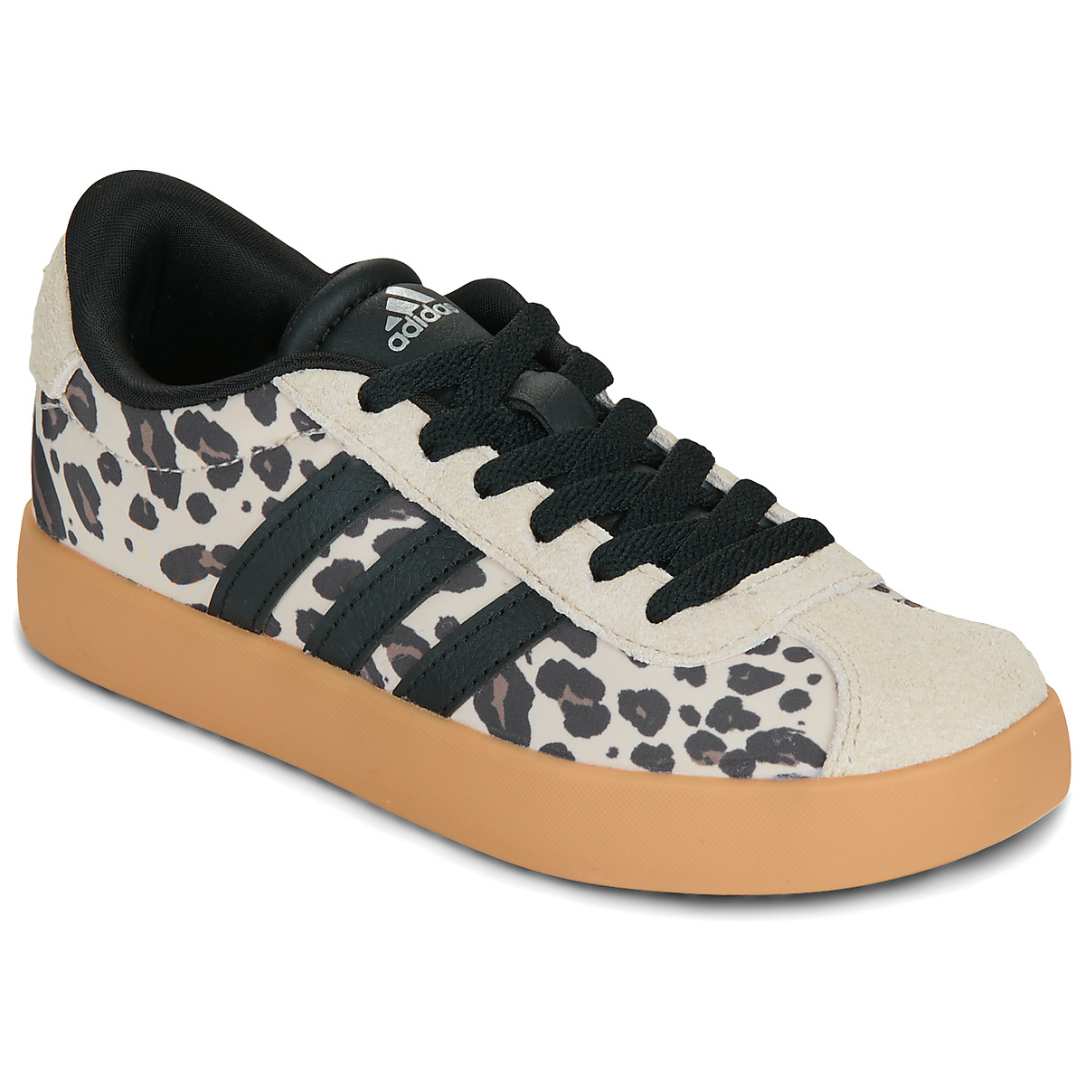 adidas - VL COURT 3.0 K - Leopard / Gum