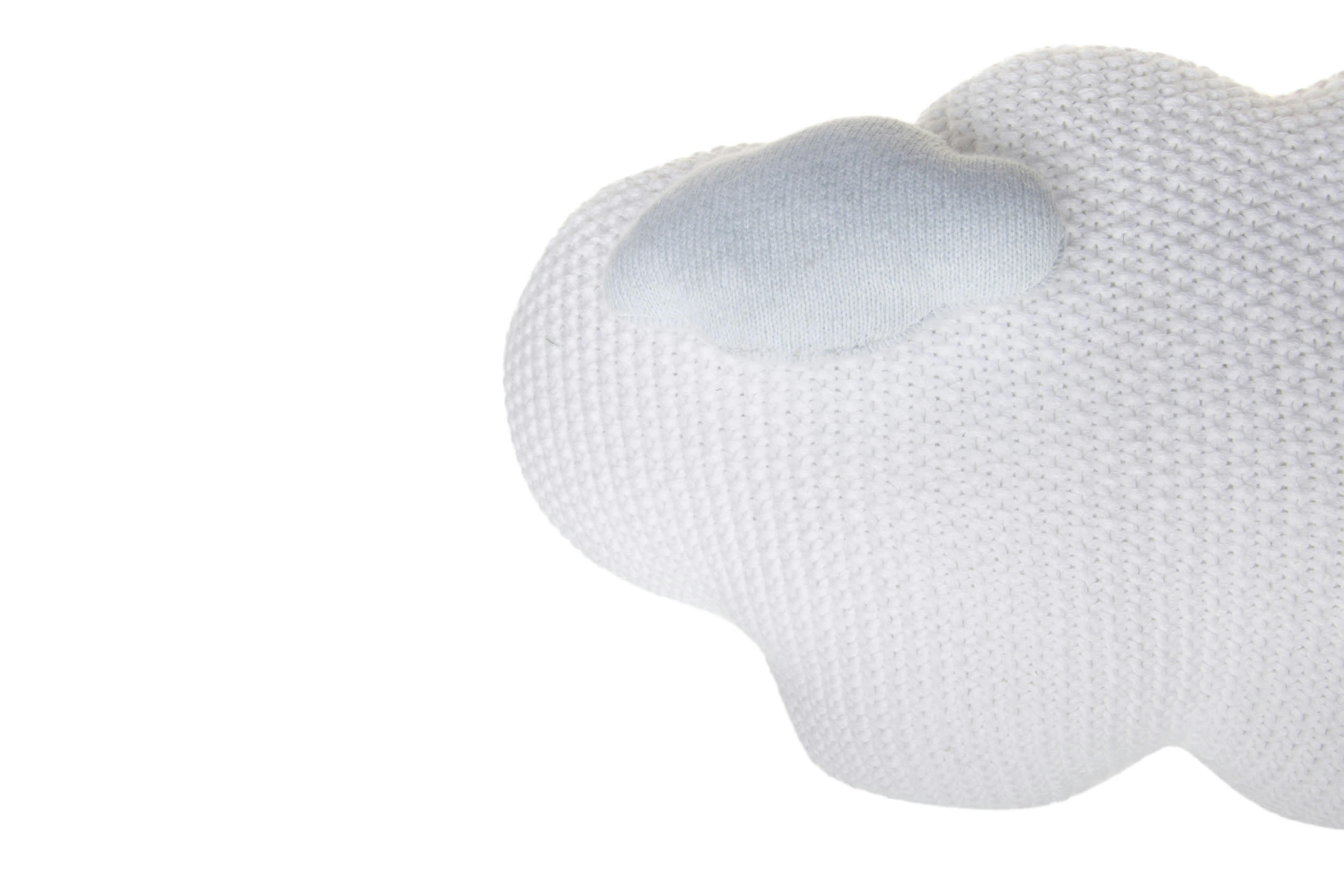 SHAPES - Coussin nuage coton blanc 23x35