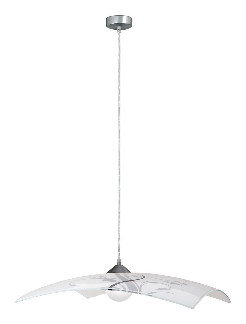 Lampa wisząca białe wzorzyste Elina 1xE27x40W wym: 90x40x40 cm Rabalux