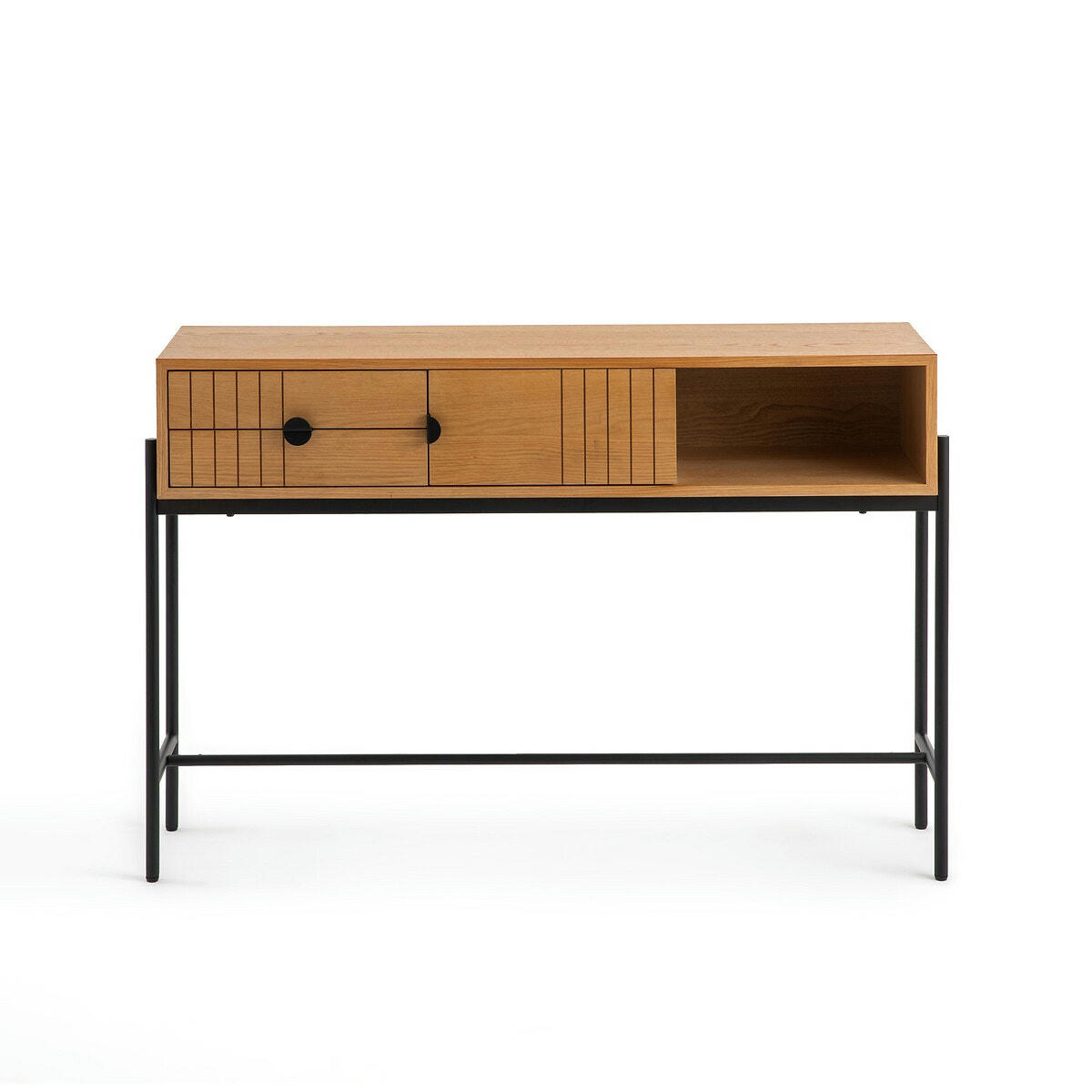 Console chêne avec rangement Clara