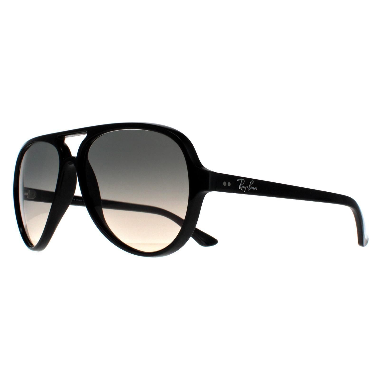 Ray-Ban Aviator Black Grey Gradient Sunglasses
