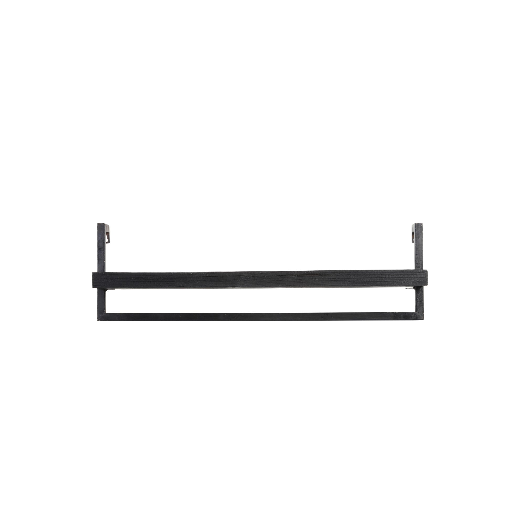 Light & Living wandplank Maddison - zwart - 80x15x24cm