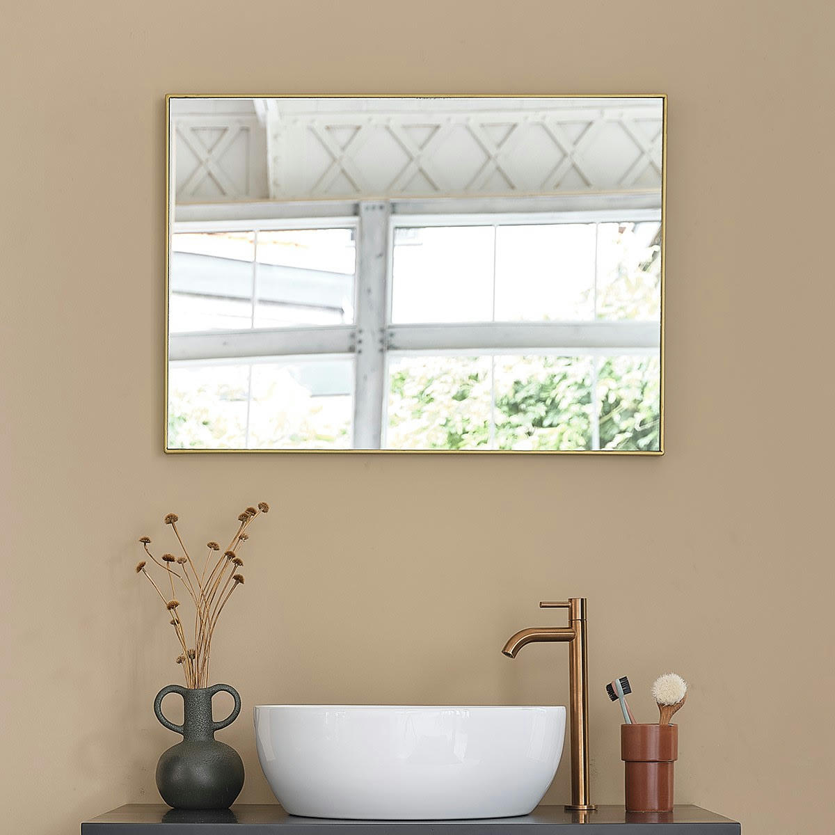 NEVEN - Miroir rectangulaire en métal