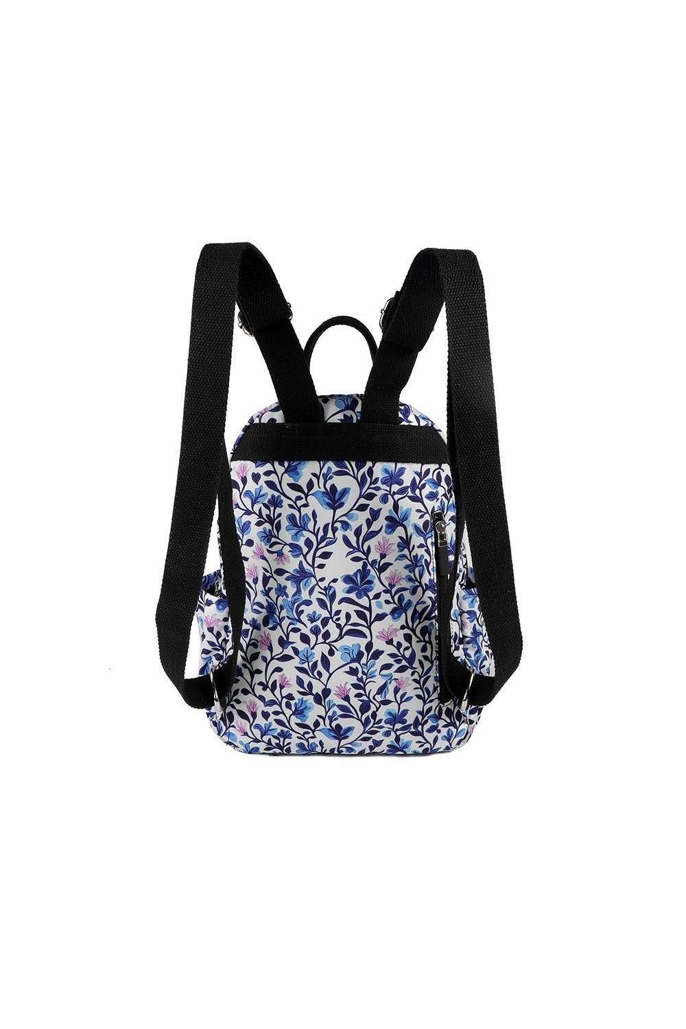 Pavers Floral Print Backpack with Bottle Holders