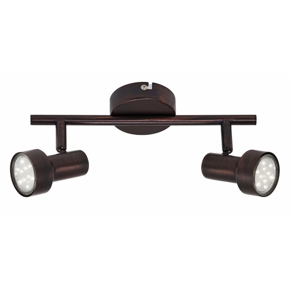 LED-Spotbalken »Rost«, Länge: 27,5 cm, Höhe: 12 cm, kupferfarben