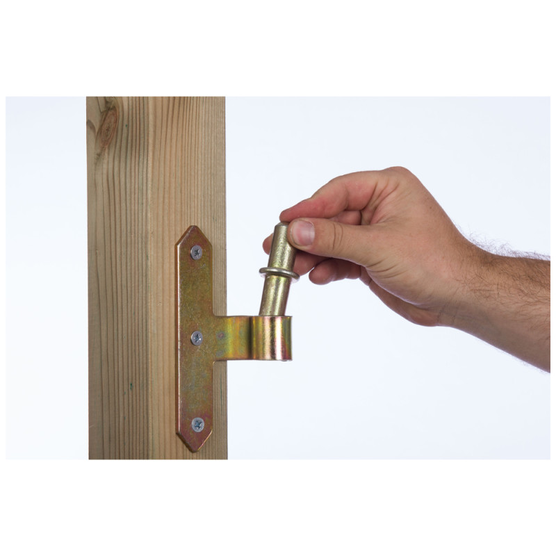 Axe infraudable en métal bichromaté Ø 18 x 66 mm 2 pièces TEKNIBOX