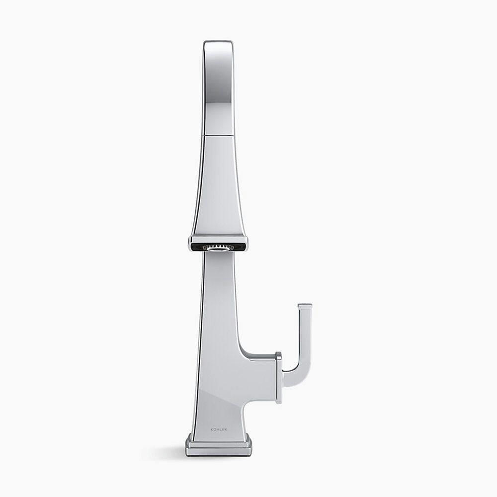 Kohler Riff™ Pull Down Single Handle Kitchen Faucet, Polished Chrome