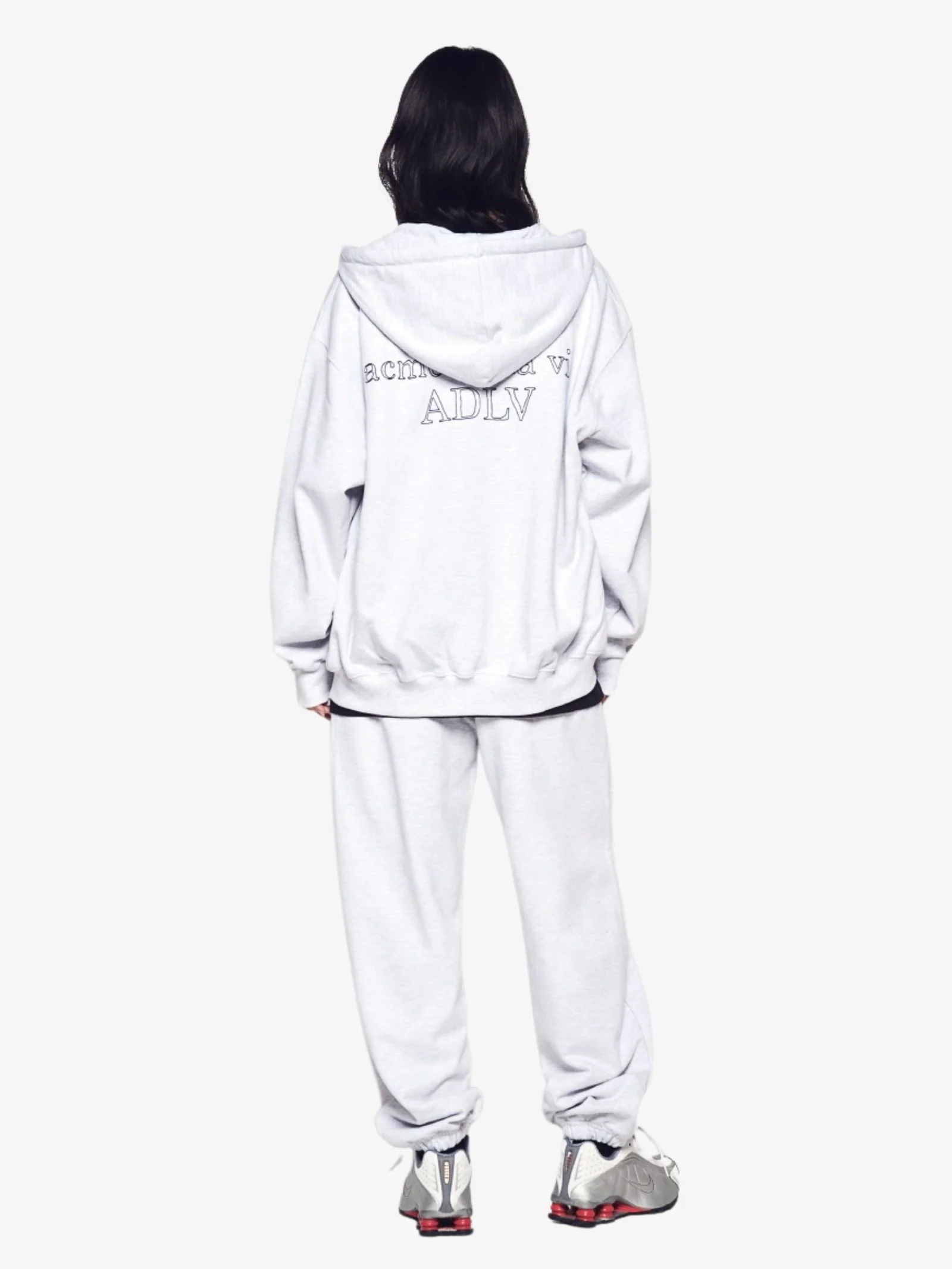 Border Line Basic Logo Hoodie Zip
