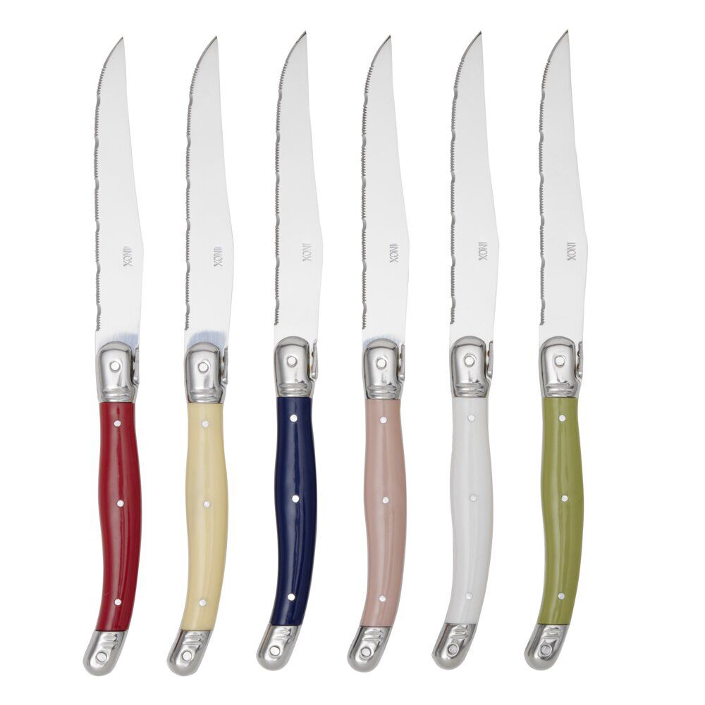 Couteau à steak inox et ABS x6
