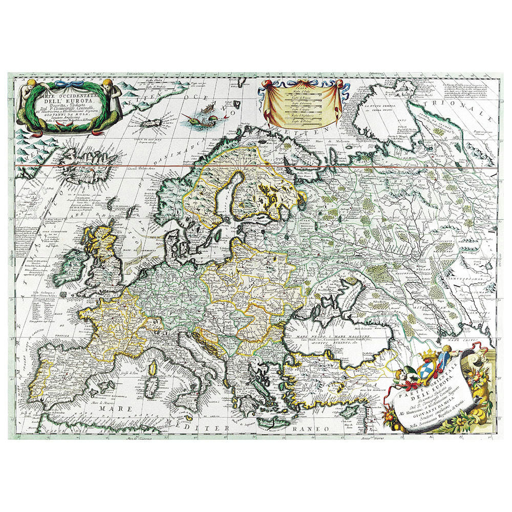 - Tableau - Cartographie - Ancienne Carte No. 16 80x100cm