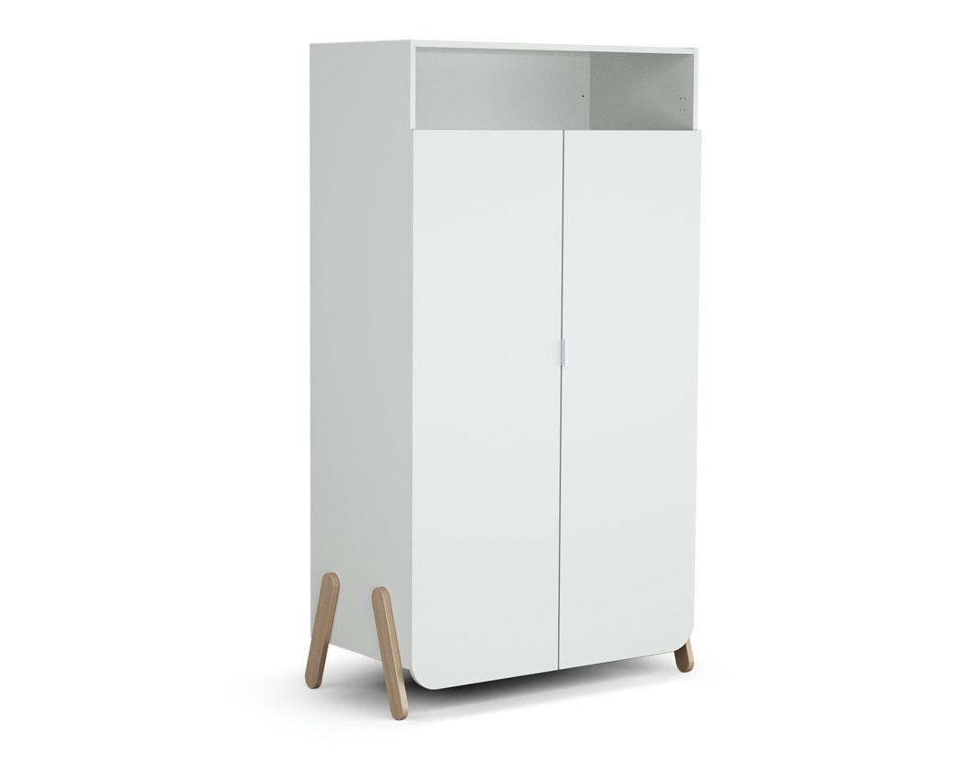 PIRATE - Armoire blanc et hêtre