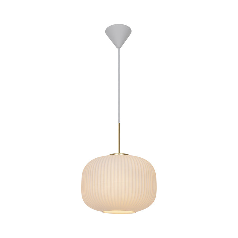 Nordlux Milford Hanglamp - Ø30cm - E27 - Messing/Wit