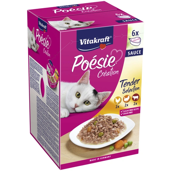 Katzen-Nassfutter »Poésie«, 6 Stück, je 85 g, Herz