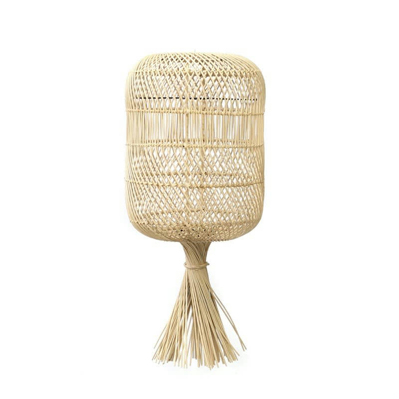 DUMPLING - Abat-jour en rotin naturel 22x50
