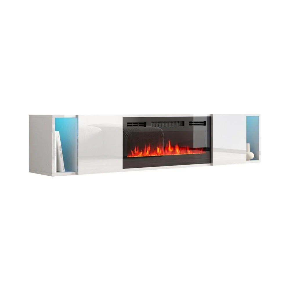 Nook EF Wall Mounted Electric Fireplace 72 TV Stand