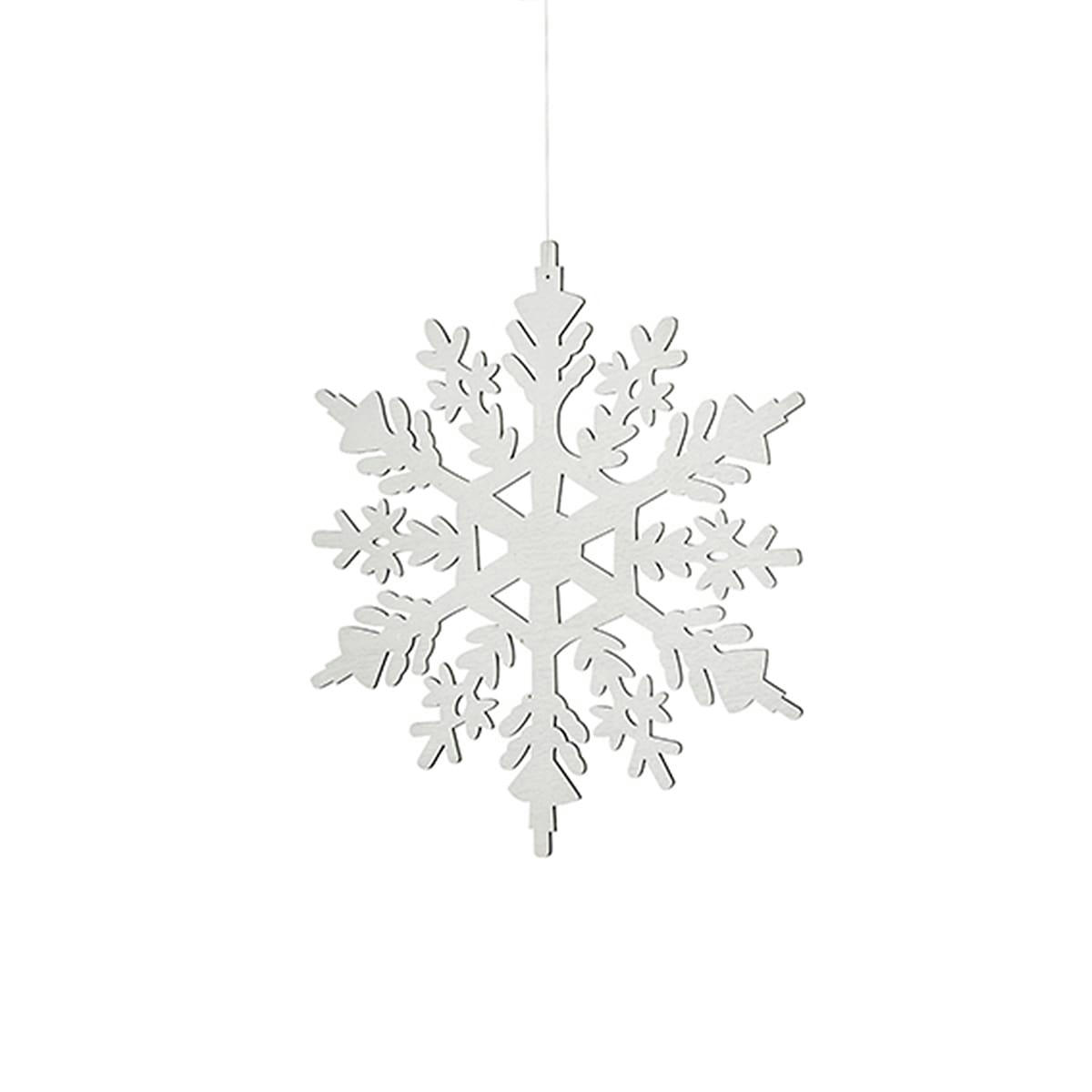 NOËL - Suspension flocon en bois d39