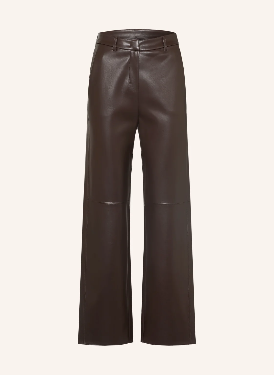S Max Mara Hose SOSPIRO in Lederoptik