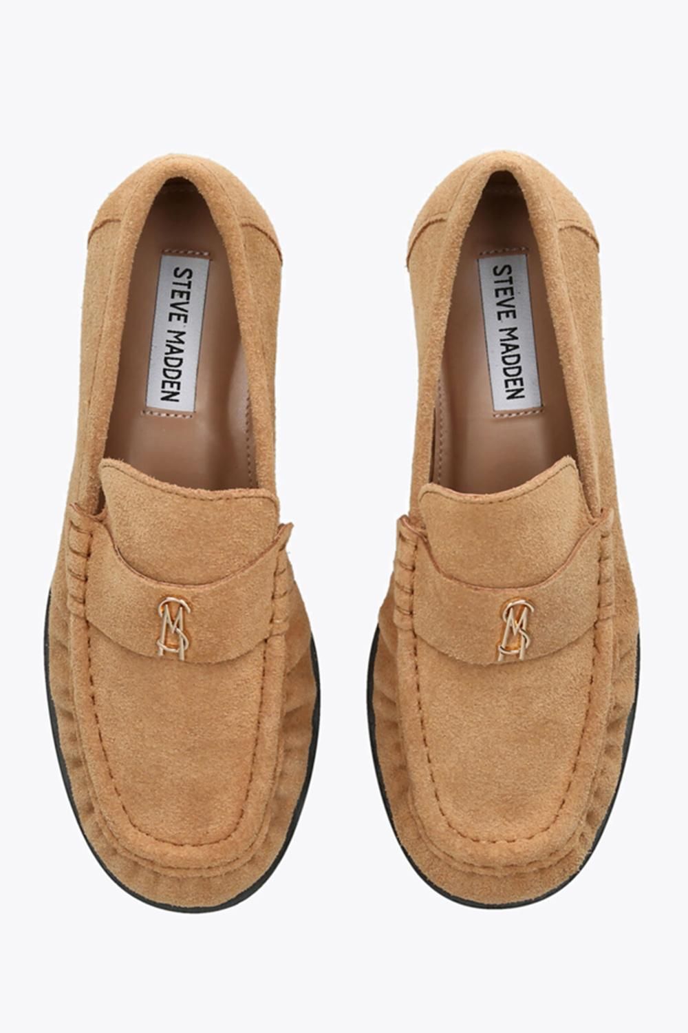 STEVE MADDEN Morgen Camel Suede' Suede Flats