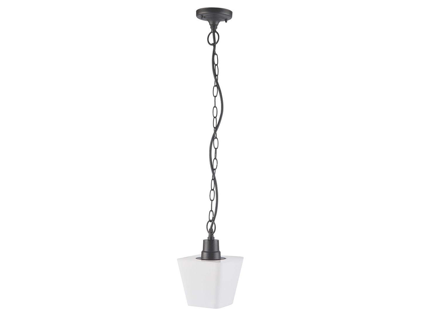 Lampa wisząca Giza z tworzywa sztucznego biało-czarna