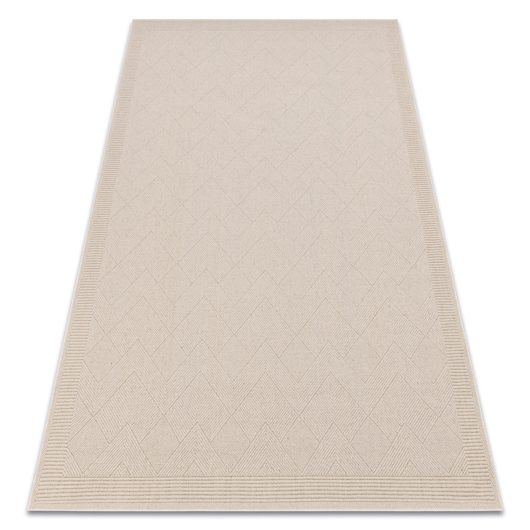 Dywan wełniany VILLA 7636/68200 Zygzak SIZAL, płaskotkany 80x150 cm