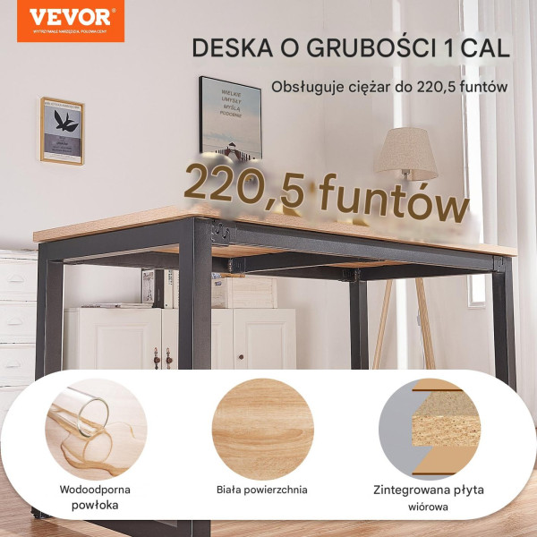 Blat Meblowy Kuchenny Roboczy z Płyty Wiórowej 180x80 cm