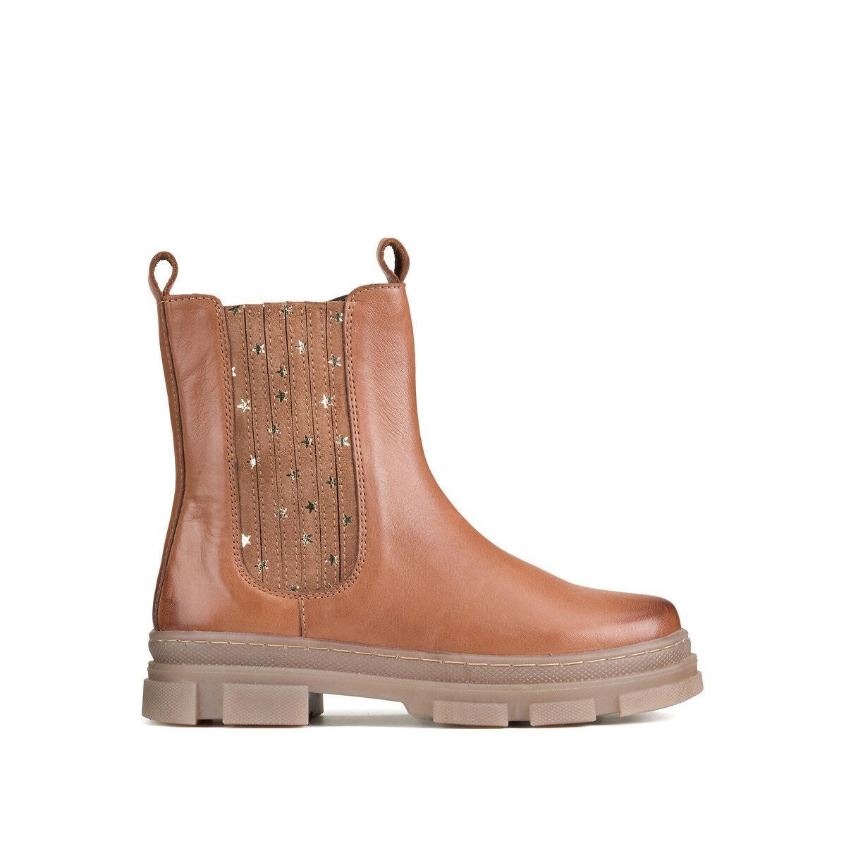 Bottines zippées en cuir