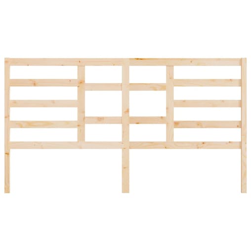 NNEVL Bed Headboard 186x4x104 cm Solid Wood Pine