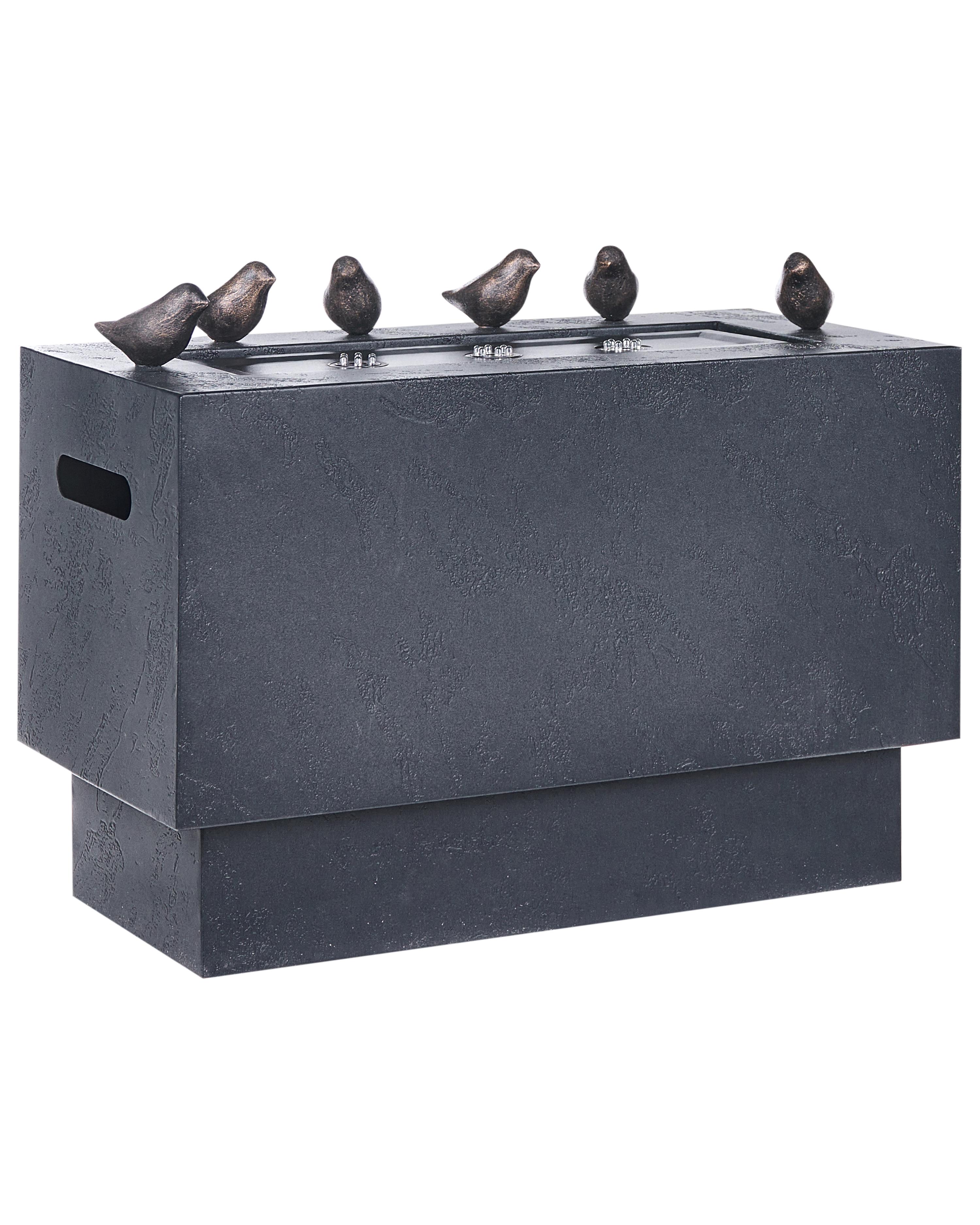Garden Water Feature FERRERA Black