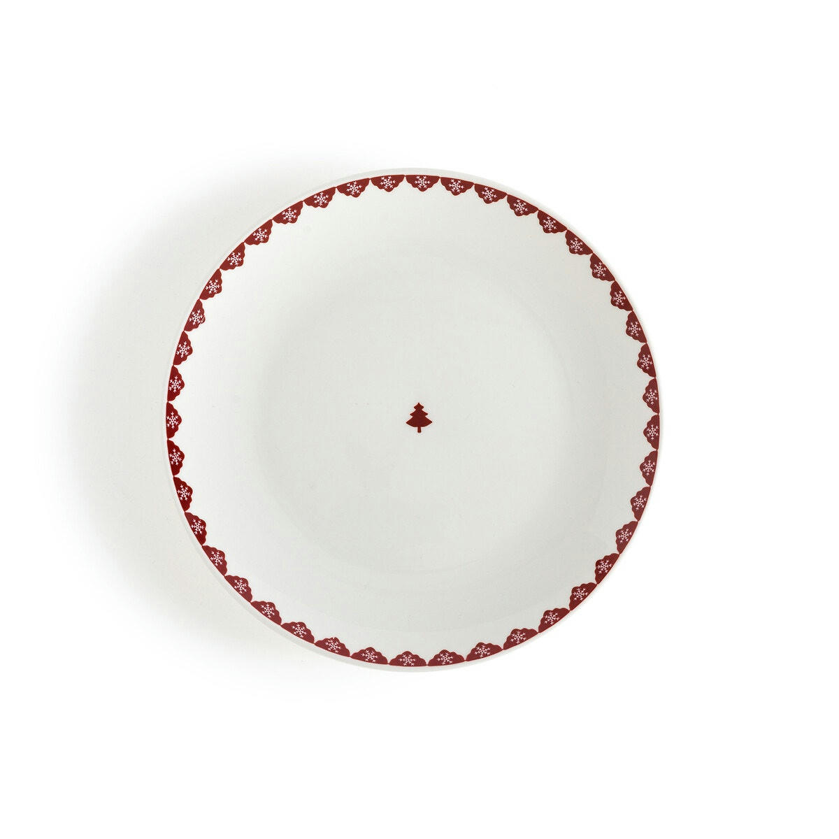 Lot 4 assiettes à dessert en porcelaine, Flocani