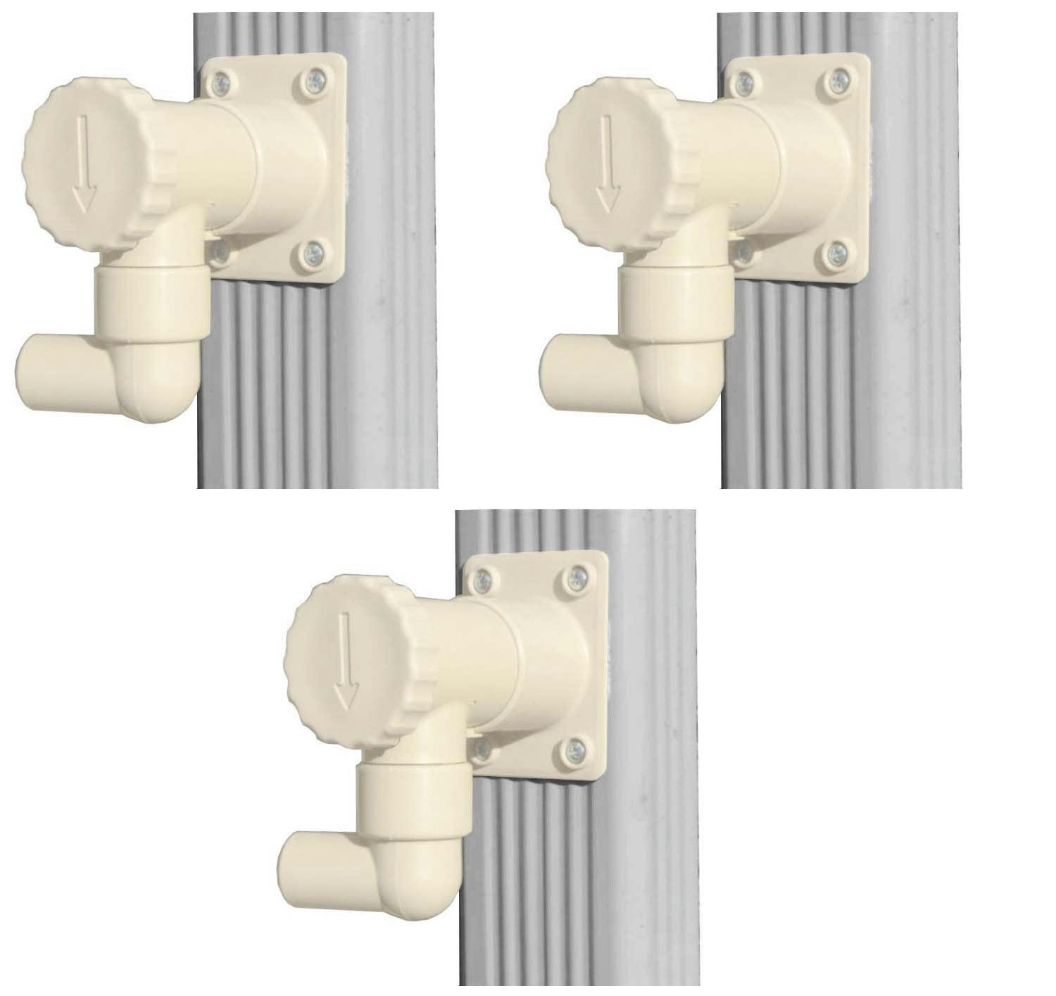 - Récupérateur d'eau pour gouttière rectangulaire ou carrée lot de 3