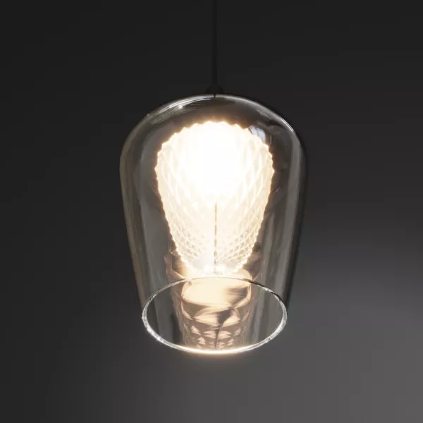 Lampa Wisząca Keso 1xLED czarna PL0141-1