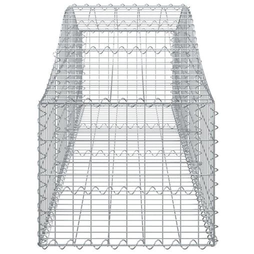 NNEVL Arched Gabion Basket 200x50x40/60 cm Galvanised Iron