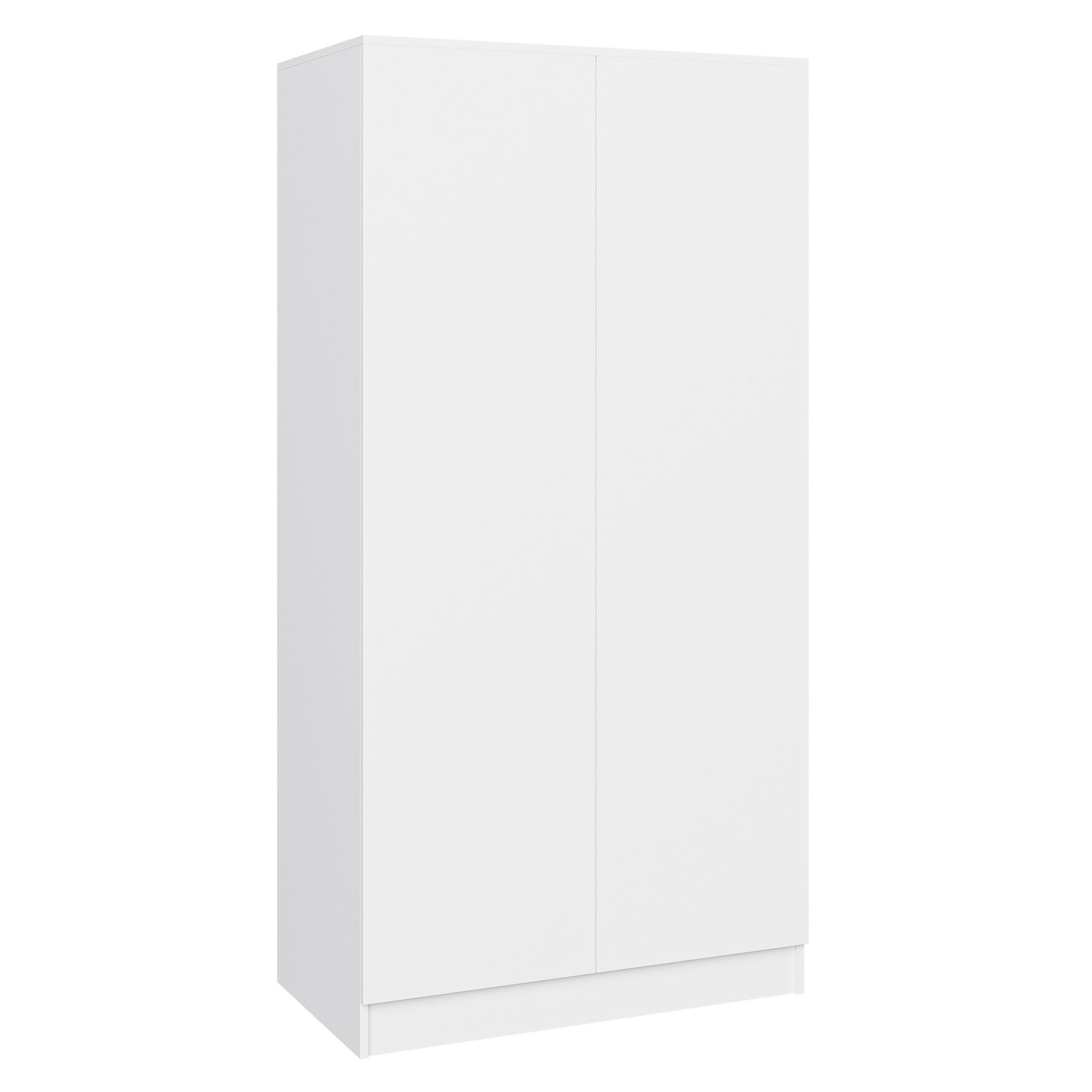 Szafa z drzwiami uchylnymi CLASSIC- biała 90 cm dwudrzwiowa