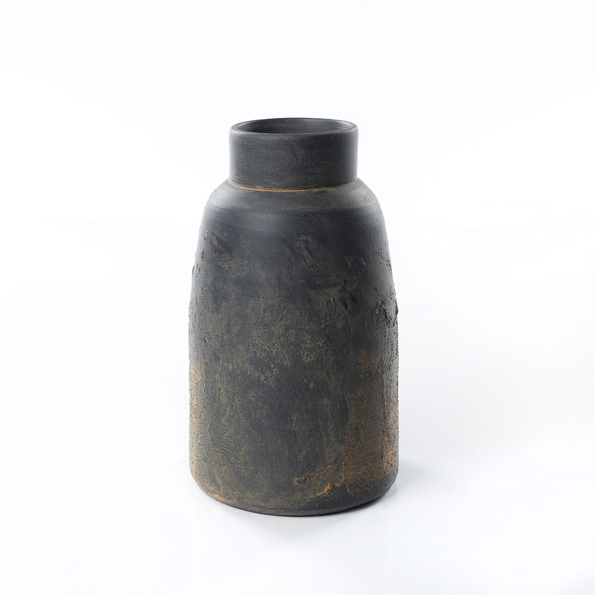 Jarra preta areia em cerâmica 30cm