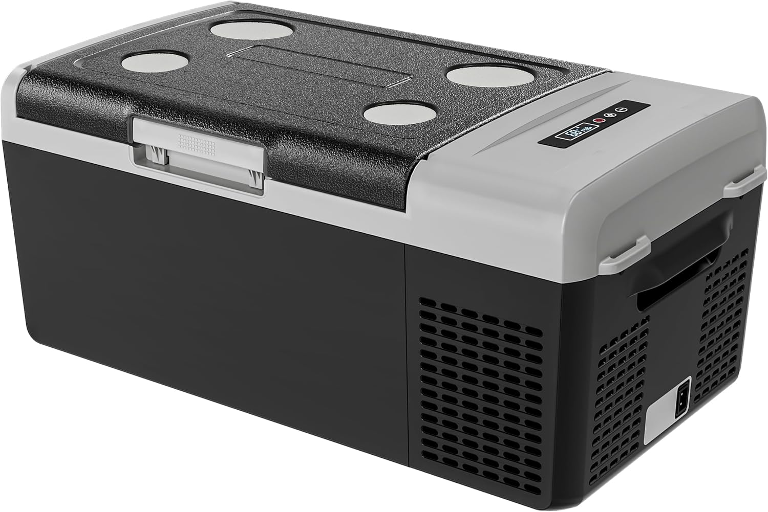 EKOJUCE 12 Volt Refrigerator Portable Fridge - 16 Quart(15L) Electric Cooler Compressor fridge -4℉-68℉, 12/24V DC & 100-240V AC Car Refrigerator for Camping, RV, Fishing, Travel, Home