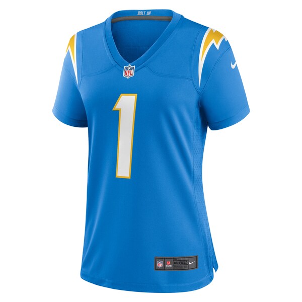 Number 1 Bride Los Angeles Chargers Nike Women's Game Jersey - Powder Blue