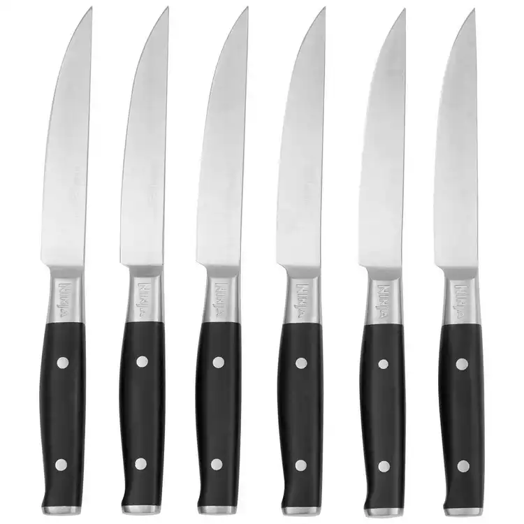 Ninja 6 Piece Steak Knife Set- Black