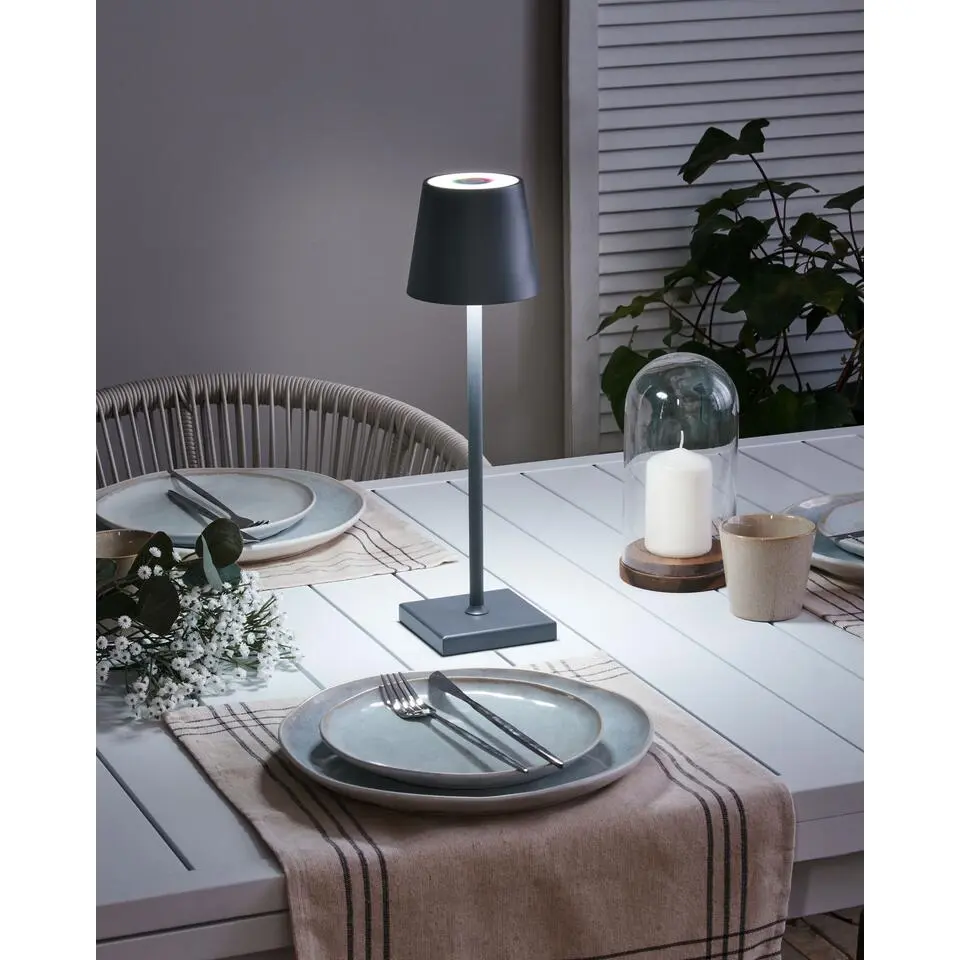 VALIRA - Tafellamp - Donkergrijs - Aluminium/IJzer