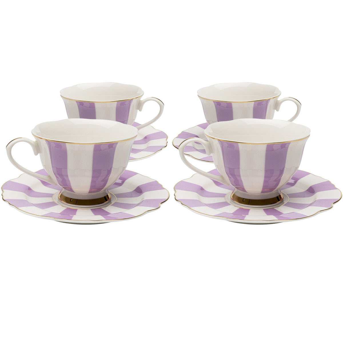 Kare Design Koffiekoppen Harlequin paars (4/set)
