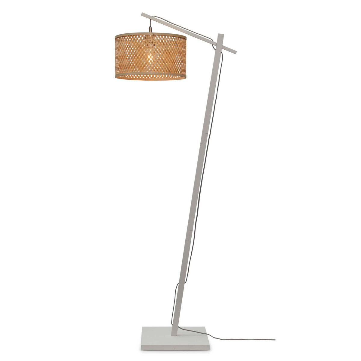 GOOD&MOJO vloerlamp Java - bruin - Ø32cm